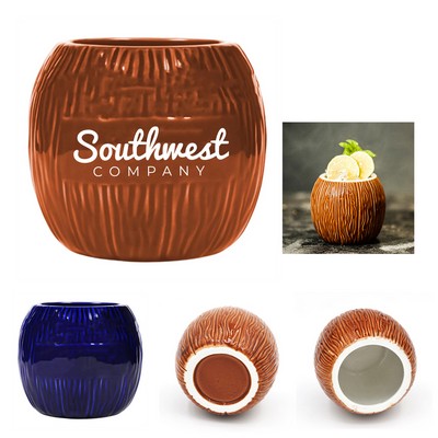 10oz Hawaiian Ceramic Wine Glass