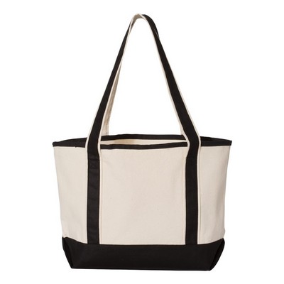 Q-Tees¨ Small Canvas Deluxe Tote Bag (Blank)