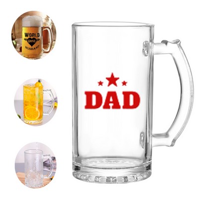 16OZ Beer Glass Mugs With Handle