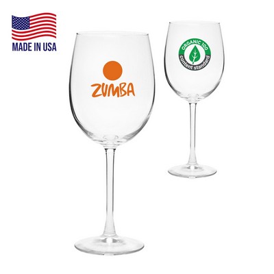 19 oz. USA Made ARC Cachet White Glasses W/ Custom Logo