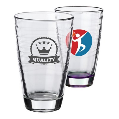 Waves Beverage Glasses, 12 oz