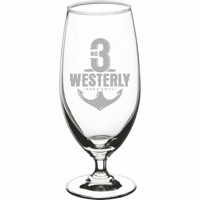 Laser Engraved Acopa 10 oz. Stemmed Pilsner Glass