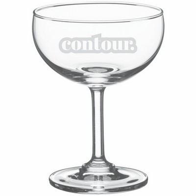 Laser Engraved Acopa 7 oz. Coupe Cocktail Glass