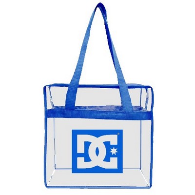 Basic CLEAR Zipper Tote
