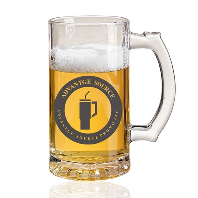 16 oz. Clear Glass Beer Mug with Handle
