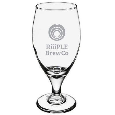 Laser Engraved Libbey® 3915 Teardrop 14.75 oz. Stemmed Pilsner Glass