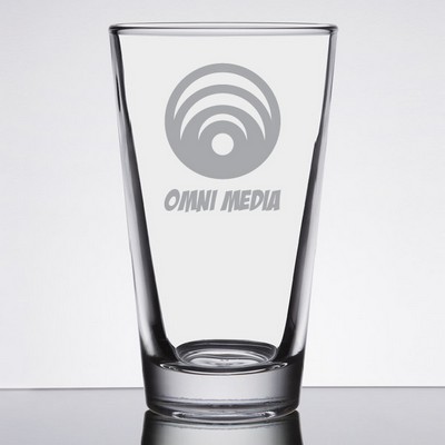 Laser Engraved Libbey® Restaurant Basics 14 oz. Rim Tempered Mixing Glass