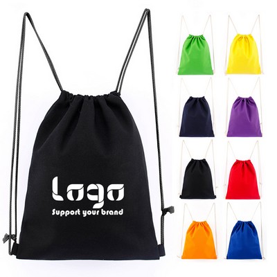 Cotton Drawstring Backpack