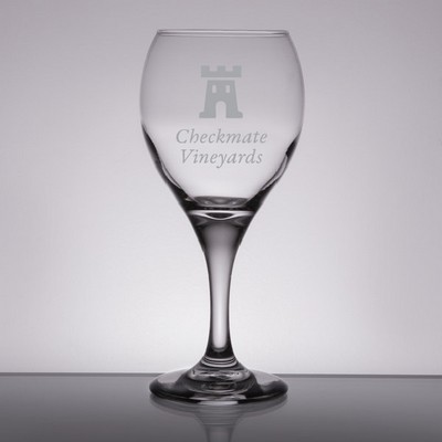 Laser Engraved Libbey® 3957 Teardrop 10.75 oz. All Purpose Wine Glass