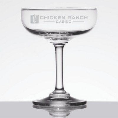 Laser Engraved Acopa 5 oz. Coupe Cocktail Glass